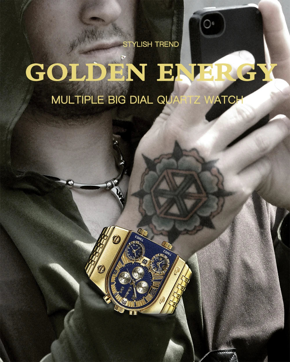 Oulm HT9315 Quartz Watch