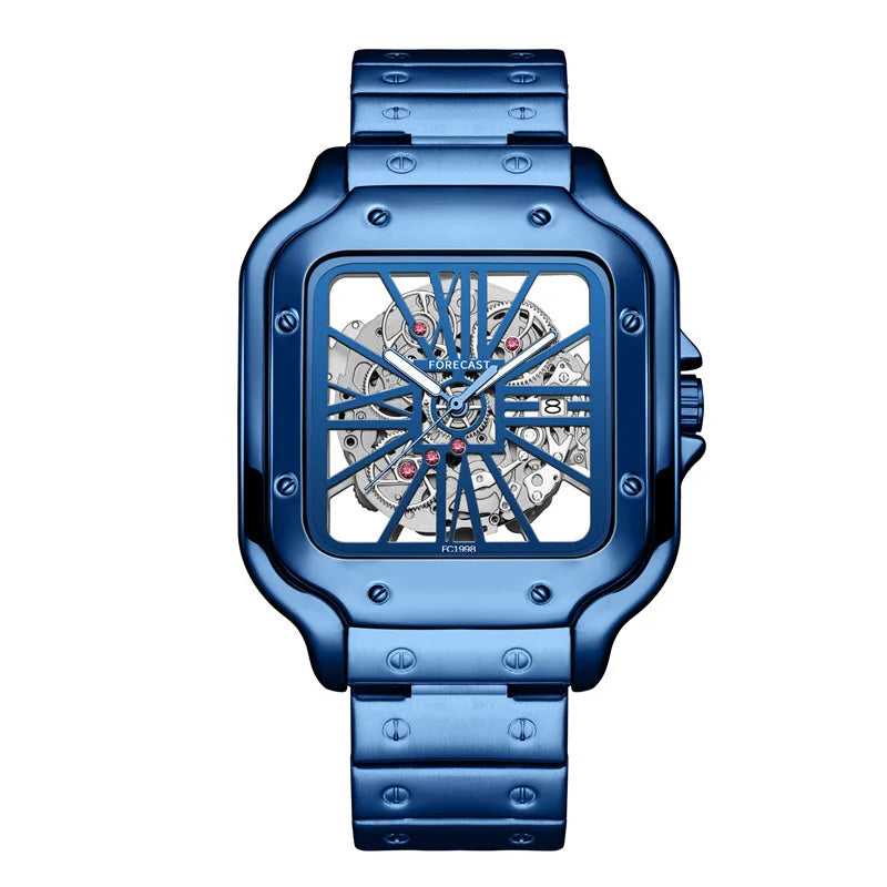 Steel Square Hollow Water Resistant Quartz Movement